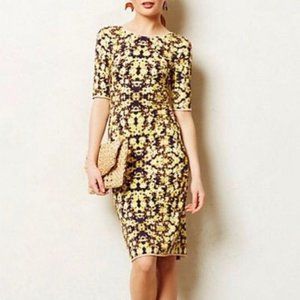la vi by sam&lavi floral midi formfitting dress